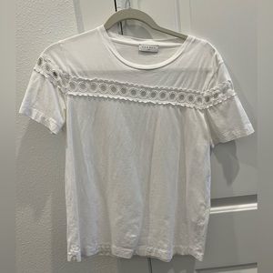 Sandro tee shirt with cut out detail
